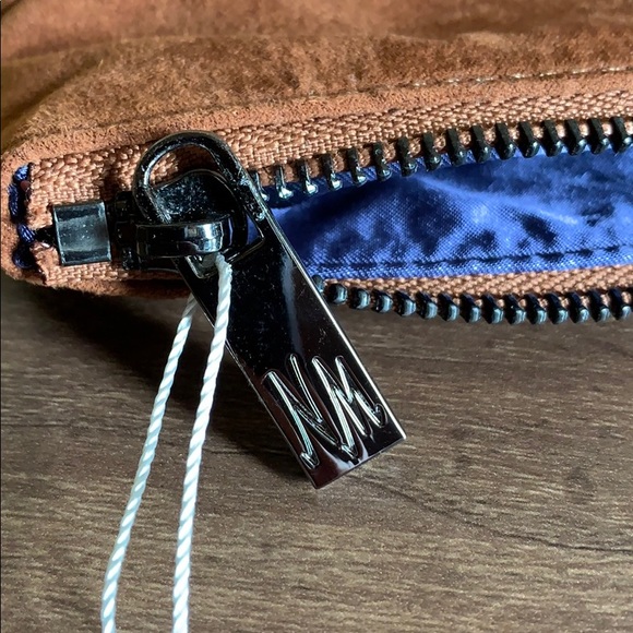 Neiman Marcus Microsuede Tan Clutch, 14” x 9”  NWT - Picture 6 of 6